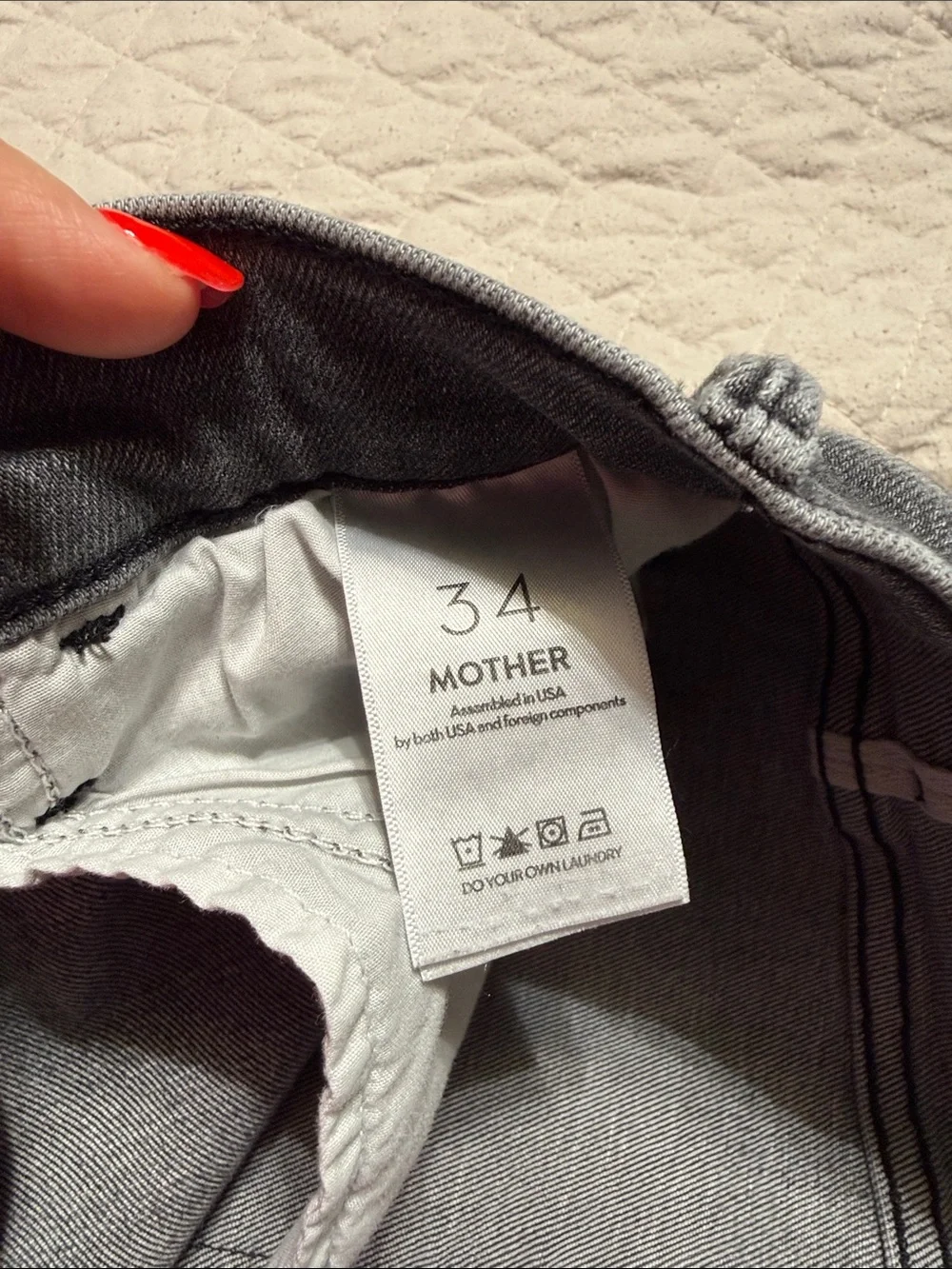 Gray  Denim Jeans